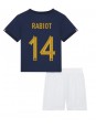 Otroški Nogometna dresi replika Francija Adrien Rabiot #14 Domači SP 2022 Kratek rokav (+ hlače)